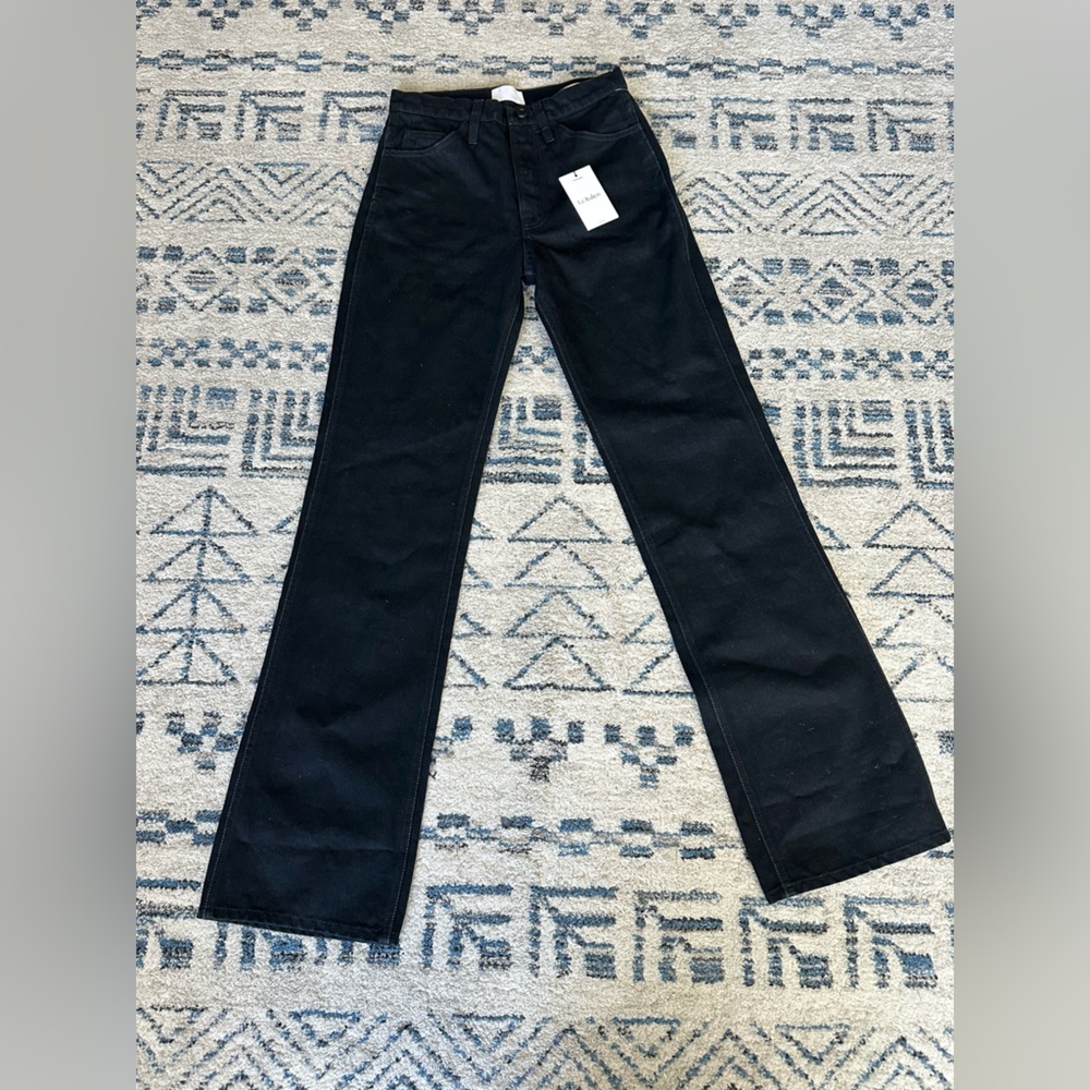 FRAME jeans Black Denim Le Italien Flare Leg Womens Size 24 NWT